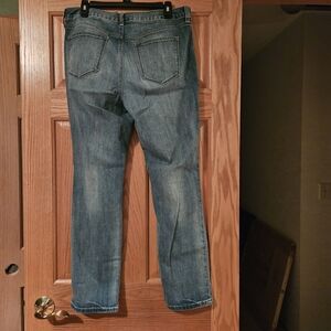 Sonoma Womens Blue Straight-Leg Jeans